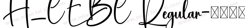 H_CEBC Regular字体转换